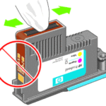clear HP printer cartridge printheads