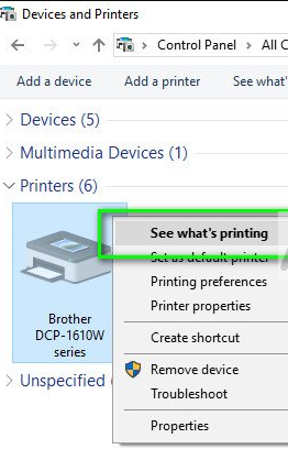 Brother printer offline Issue